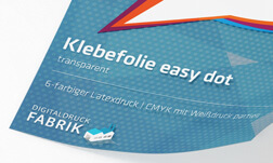 Klebefolie easy dot: Weißdruck