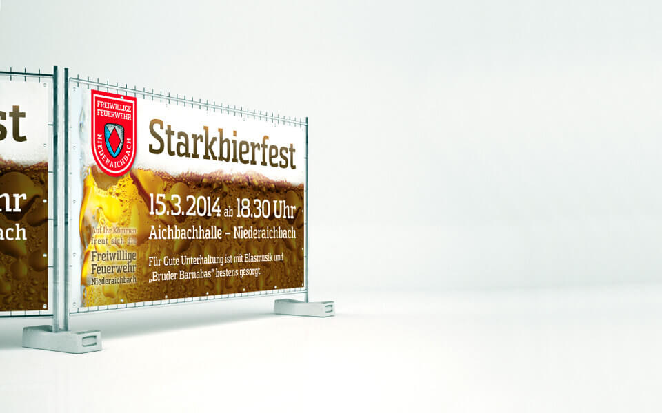 DRUCK WERBEBANNER 120x80 cm INKL 